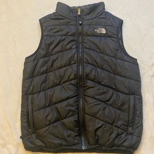 Black North Face Puffer Vest Reversible